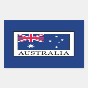 Pegatina Rectangular Australia