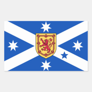 Pegatina Rectangular Australiano escocés (Bandera del Patrimonio)