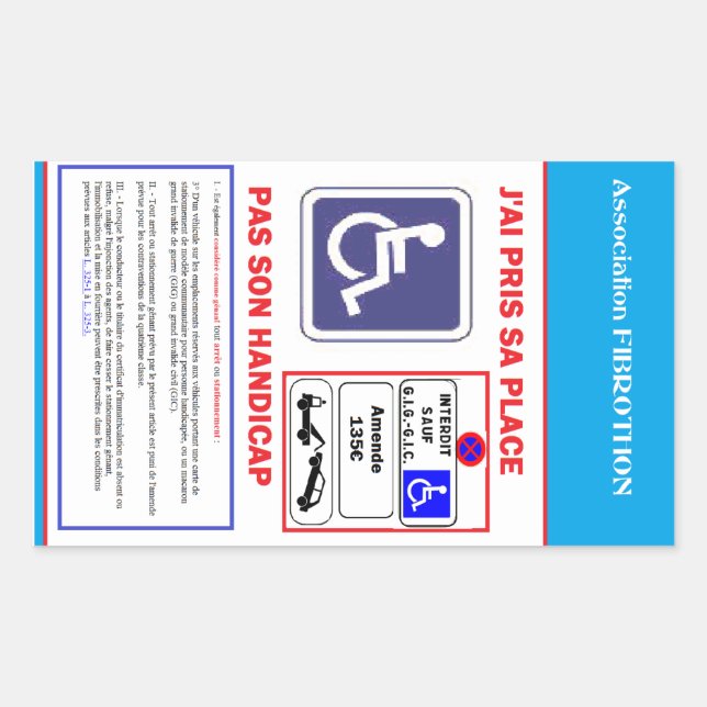 Pegatina Rectangular autoadhesivo ESTACIÓN (Anverso)