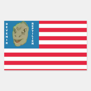Pegatina Rectangular Autoadhesivo volver Reptilien