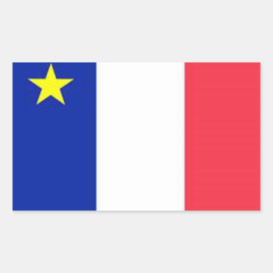 Pegatina Rectangular Autoadhesivos acadienses