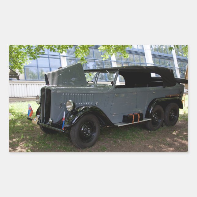 Pegatina Rectangular AV de Praga (Anverso)