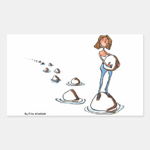 Pegatina Rectangular Avanzar