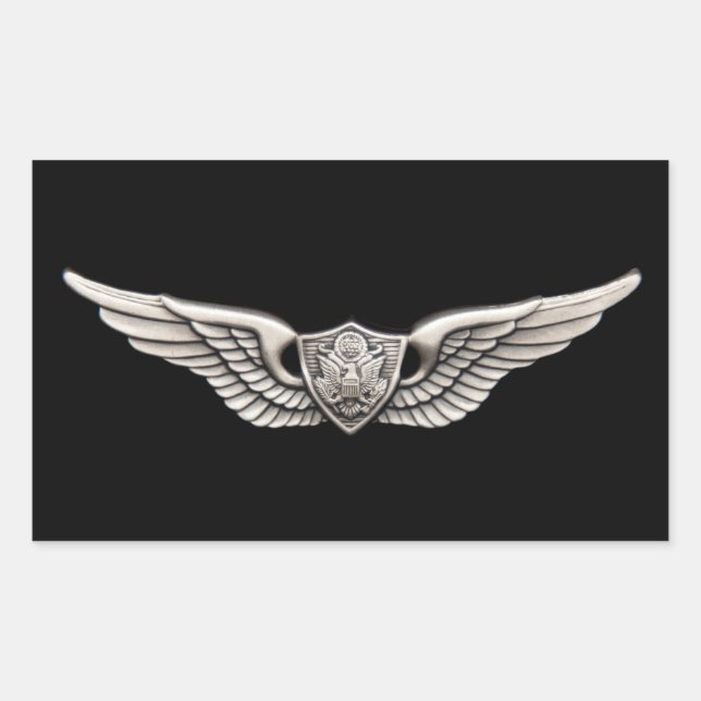 Pegatina Rectangular Aviación (Anverso)