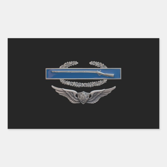 Pegatina Rectangular Aviación CIB (Anverso)