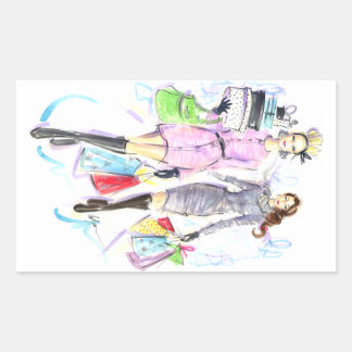 Pegatina Rectangular Ayudantes de Santa