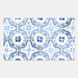 Pegatina Rectangular Azulejos, Portuguese Tiles