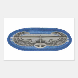 PEGATINA RECTANGULAR BADGE DE ATAQUE AÉREO EN PEGATINAS DE OVAL 2/502º