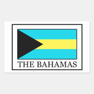 Pegatina Rectangular Bahamas