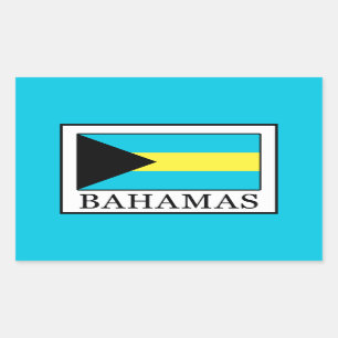 Pegatina Rectangular Bahamas