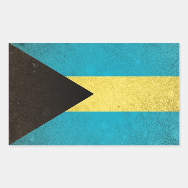 Pegatina Rectangular Bahamas (Anverso)
