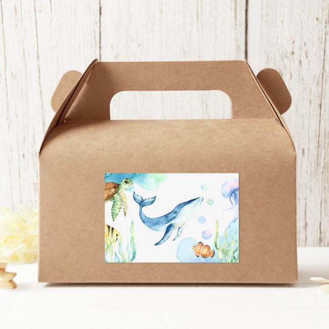 Pegatina Rectangular Bajo el mar (Subido por el creador)