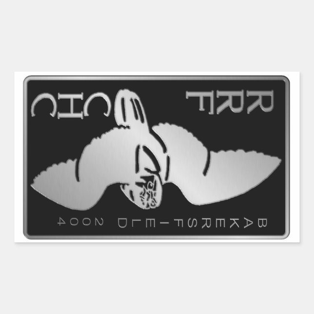 Pegatina Rectangular Bakersfield 2004 (Anverso)