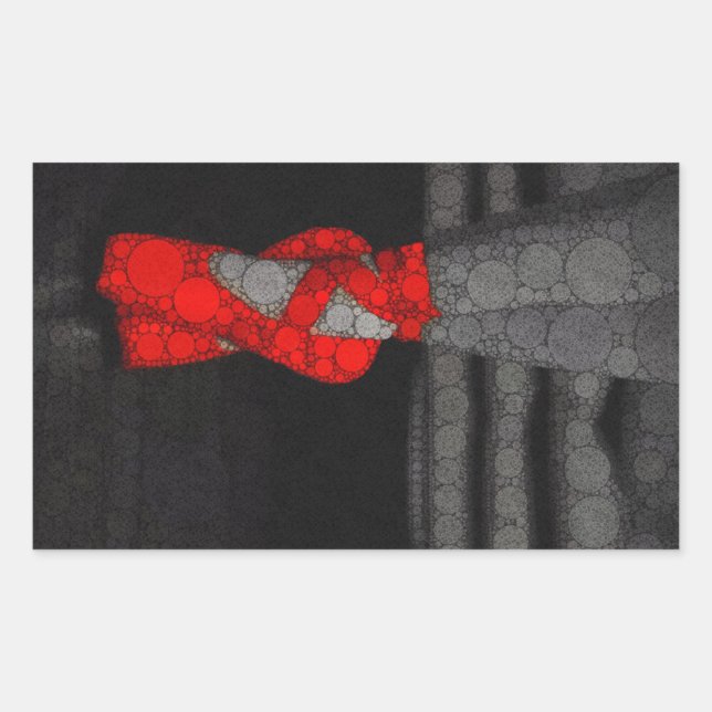 Pegatina Rectangular Ballerina Shoes Cute Ballet (Anverso)