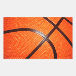 Pegatina Rectangular Baloncesto