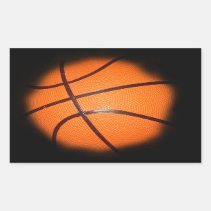 Pegatina Rectangular Baloncesto