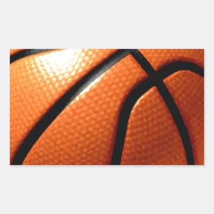 Pegatina Rectangular Baloncesto