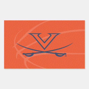 Pegatina Rectangular Baloncesto Virginia Cavaliers