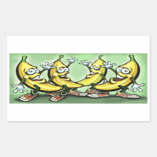 Pegatina Rectangular Bananas