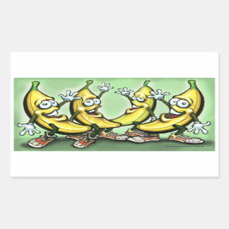 Pegatina Rectangular Bananas