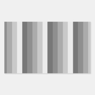 Pegatina Rectangular Bandas de sombra gris