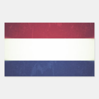 Pegatina Rectangular Bandeira da Holanda