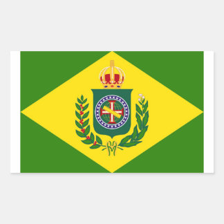 Pegatina Rectangular Bandeira Império