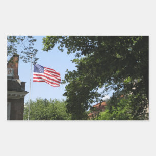 Pegatina Rectangular Bandera
