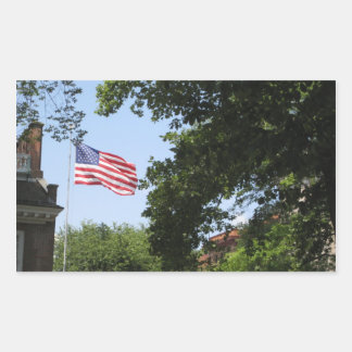 Pegatina Rectangular Bandera