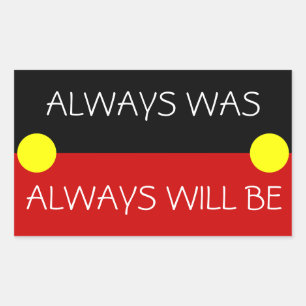 Pegatina Rectangular bandera aborigen de australia