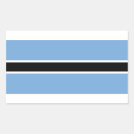 Pegatina Rectangular Bandera Adhesiva de Botswana