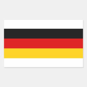 Pegatina Rectangular Bandera alemana