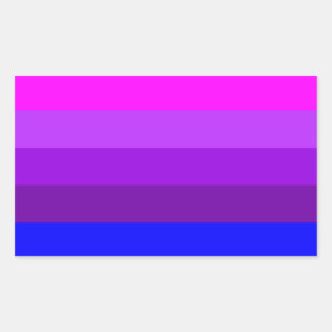 Pegatina Rectangular Bandera alternativa del orgullo transgénero