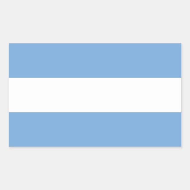 Pegatina Rectangular Bandera Argentina/Argentina (Civil) (Anverso)