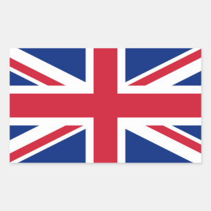Pegatina Rectangular Bandera británica, Bandera del Reino Unido
