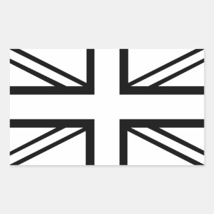 Pegatina Rectangular Bandera británica (Reino Unido) de la Unión Clásic