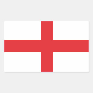 Pegatina Rectangular Bandera clásica de Inglaterra - Cruz de San Jorge