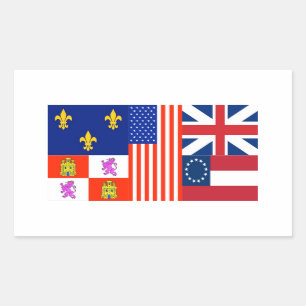 Pegatina Rectangular Bandera de 4 Pensacola