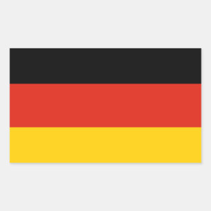 Pegatina Rectangular Bandera de Alemania