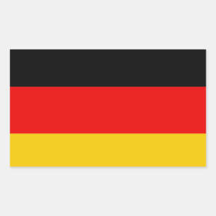 Pegatina Rectangular bandera de Alemania