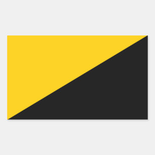 Pegatina Rectangular Bandera de AnCap