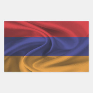 Pegatina Rectangular Bandera de Armenia