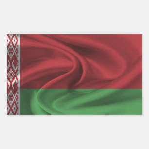 Pegatina Rectangular Bandera de Bielorrusia