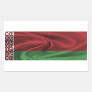 Pegatina Rectangular Bandera de Bielorrusia