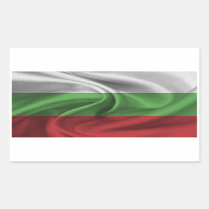 Pegatina Rectangular Bandera de Bulgaria