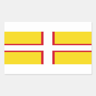 Pegatina Rectangular Bandera de Dorset