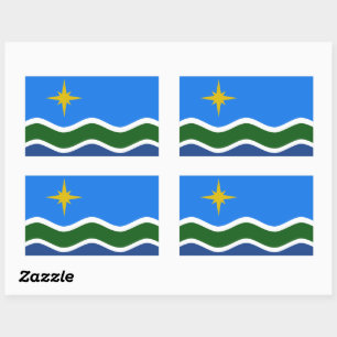 Pegatina Rectangular Bandera de Duluth, Minnesota