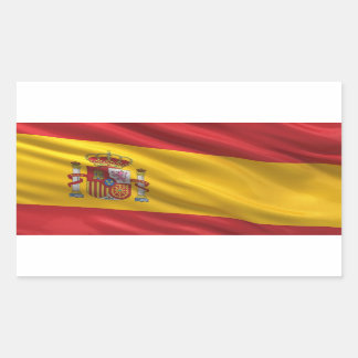 Pegatina Rectangular Bandera de España