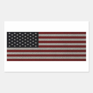Pegatina Rectangular Bandera de Estados Unidos