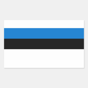 Pegatina Rectangular Bandera de Estonia